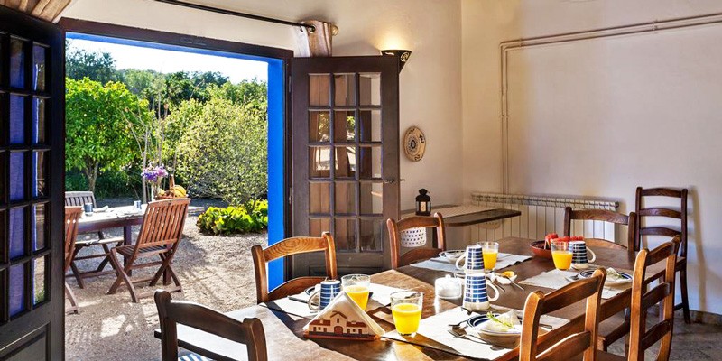 Dining area in the Alentejo farmhouse, Portugal