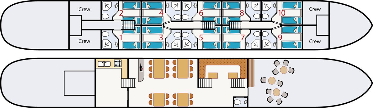 Fleur - Deckplan Fleur - Deckplan