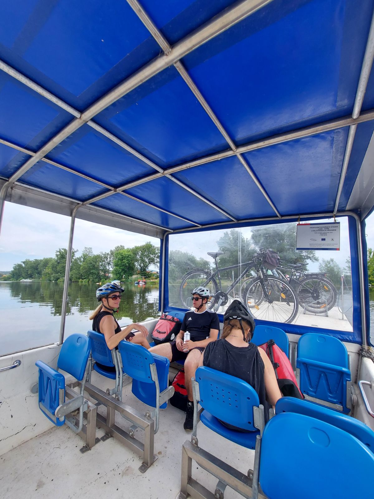 Taking the Ferry Boat Across the Elbe