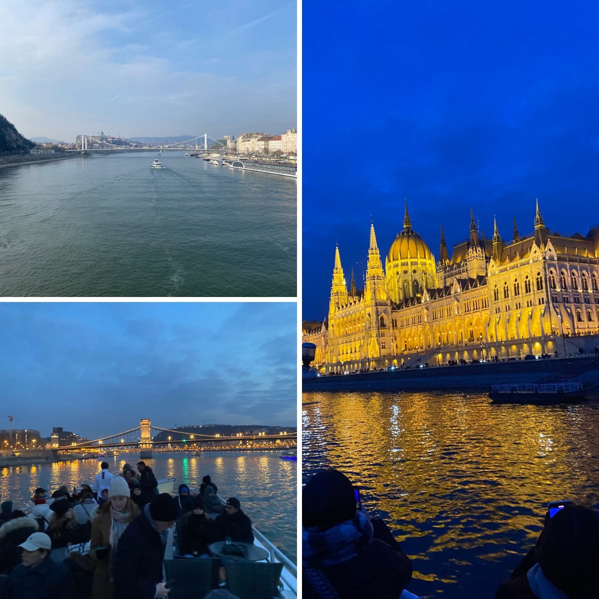 Views from my Danube cruise - the best place to witness the illuminated parliament building