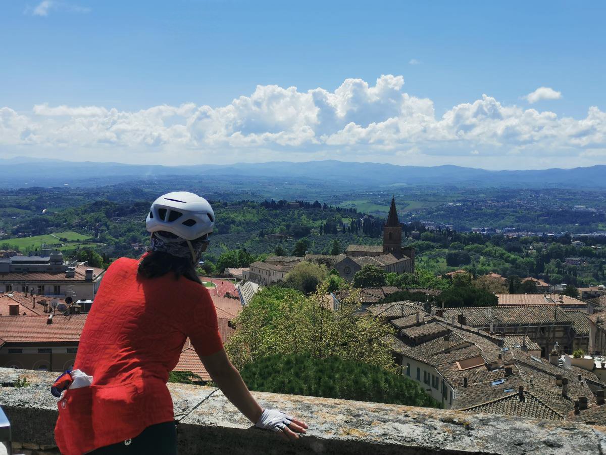 Incredible views on the extended version of our Umbria Discovery Bike Tour - photo by Freedom Trekker John Fazakerley