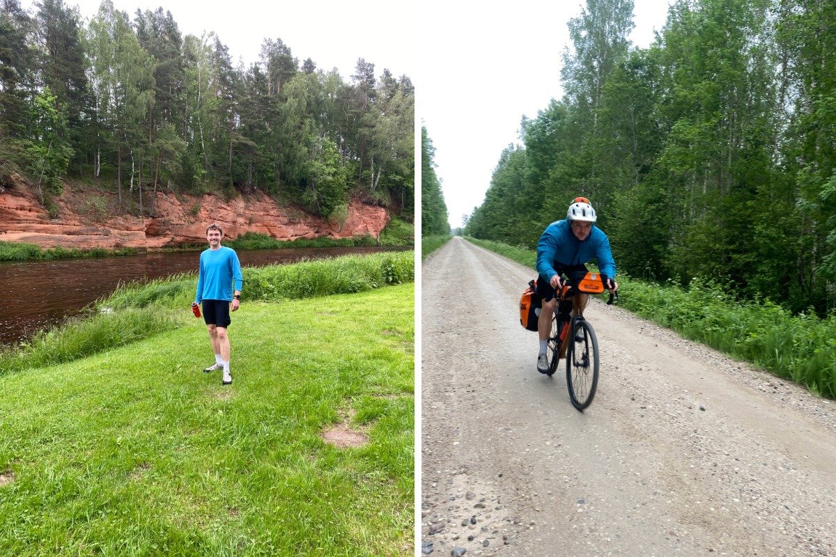 Pietraga Red Cliffs and Evan racking up the kilometres
