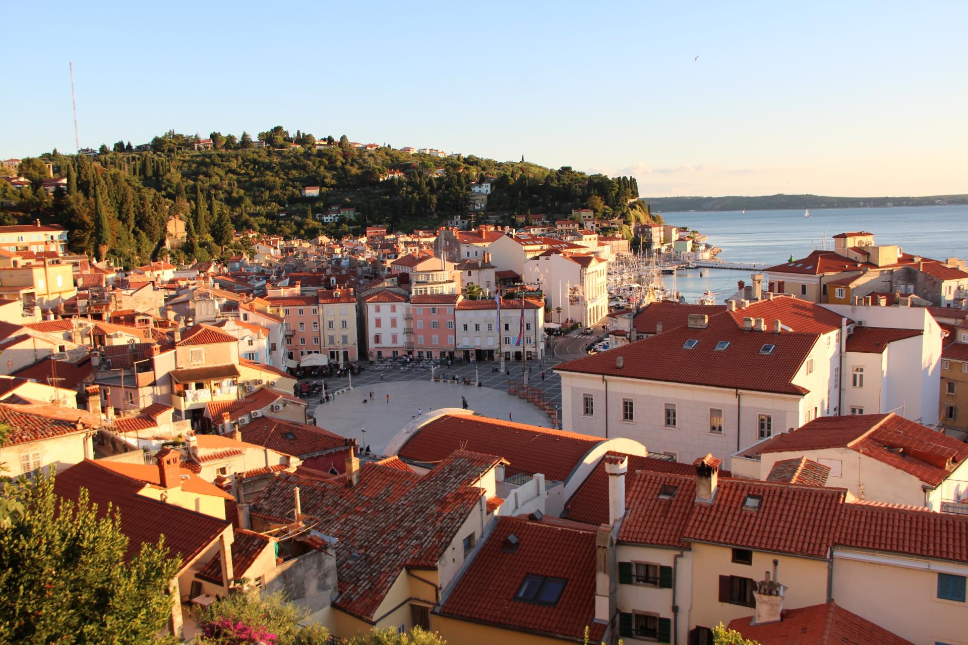 Sunset in Slovenia - Istrian Coast - Trieste to Pula Bike Tour  © Helia