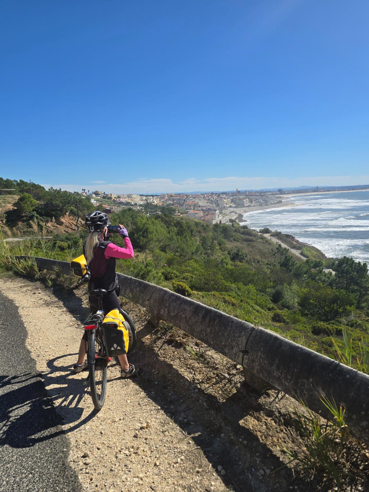 Freedom Trekker Al Betton captured the stunning coastal views in Portugal on the Porto to Lisbon Bike Tour in September 2025