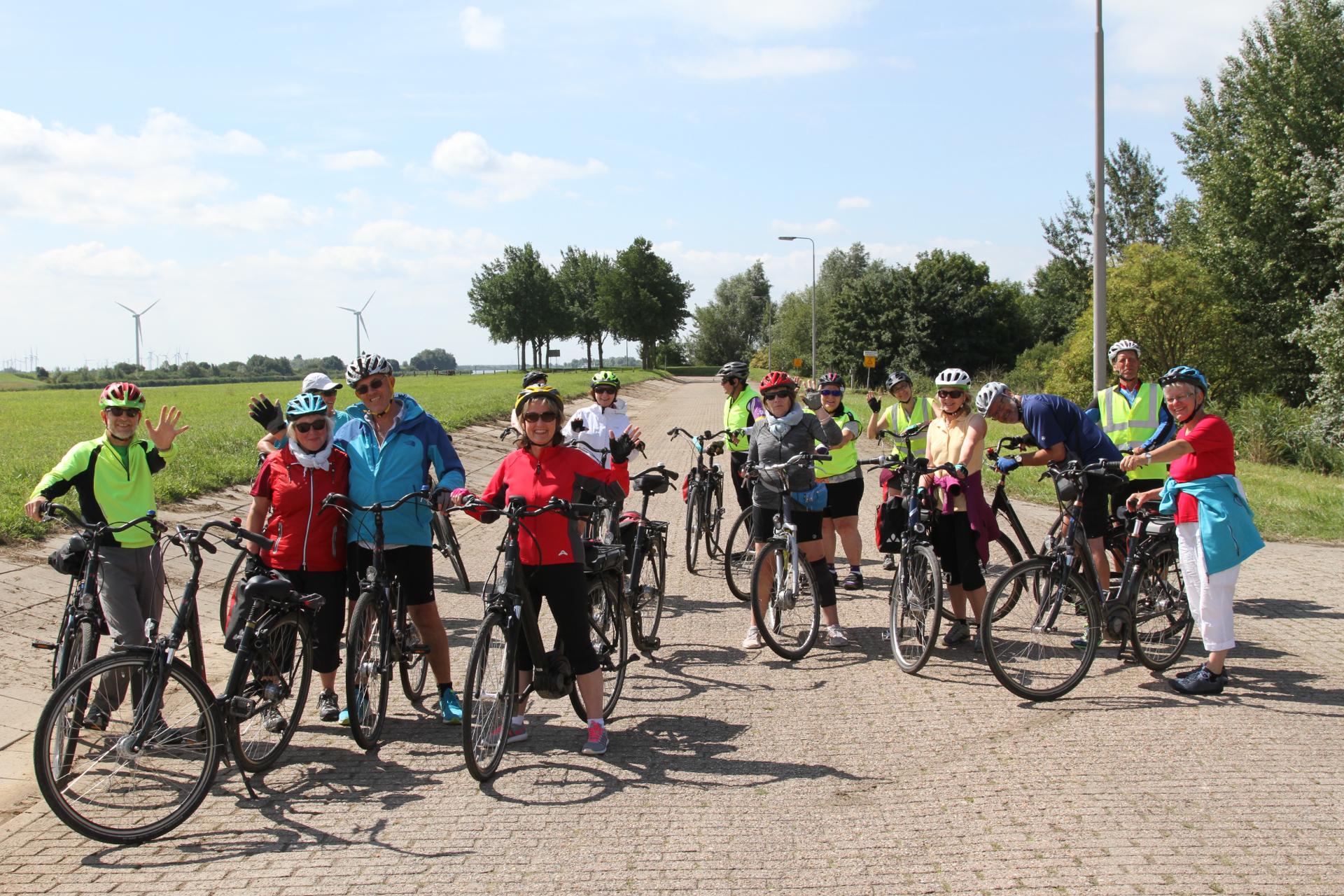 Social cycling on our Bruges to Amsterdam Boat & Bike Tour - photo by Freedom Trekker Sarah Cook