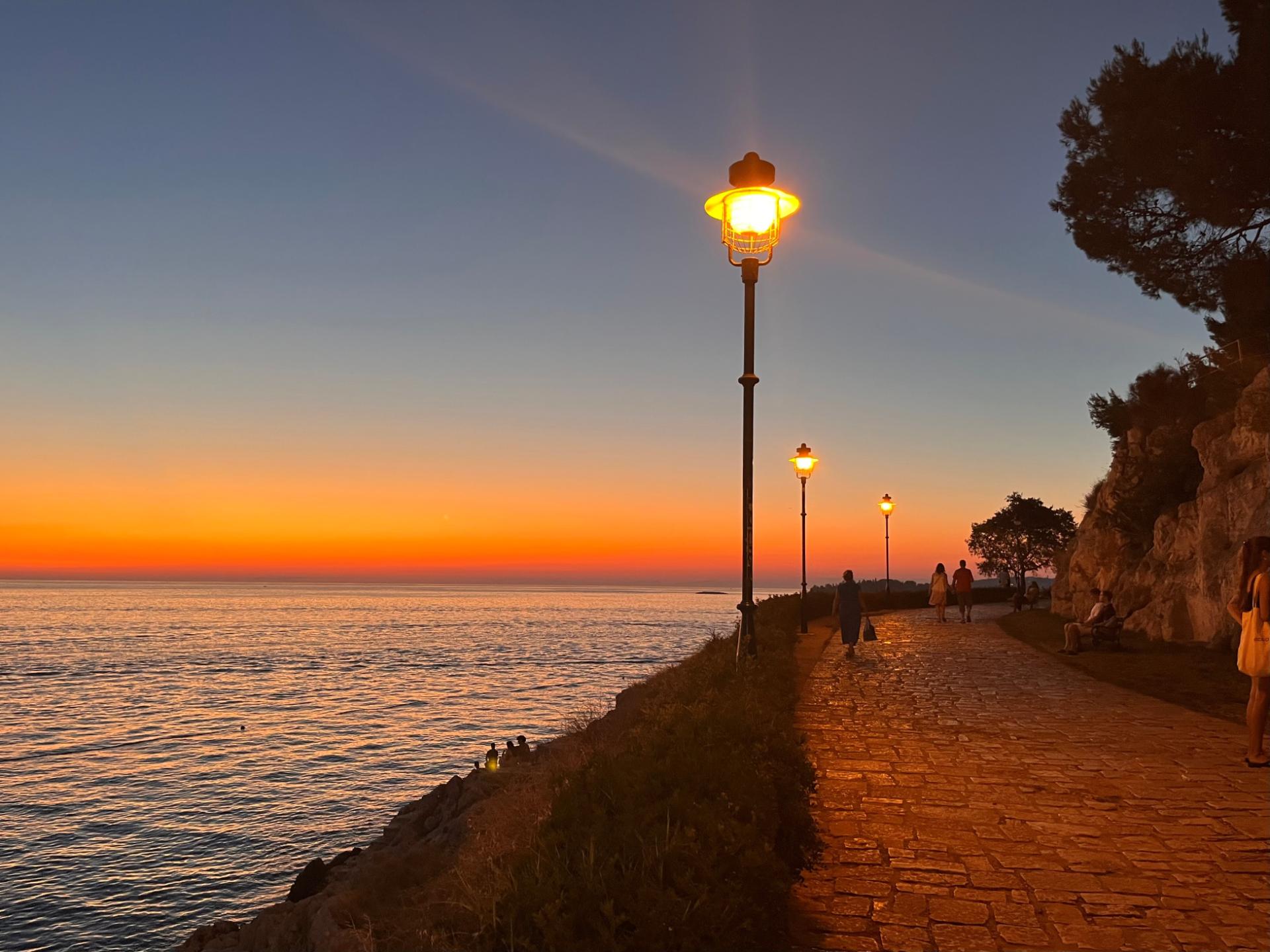 Vibrant coastal sunsets along the Istrian Coast Vibrant coastal sunsets along the Istrian Coast