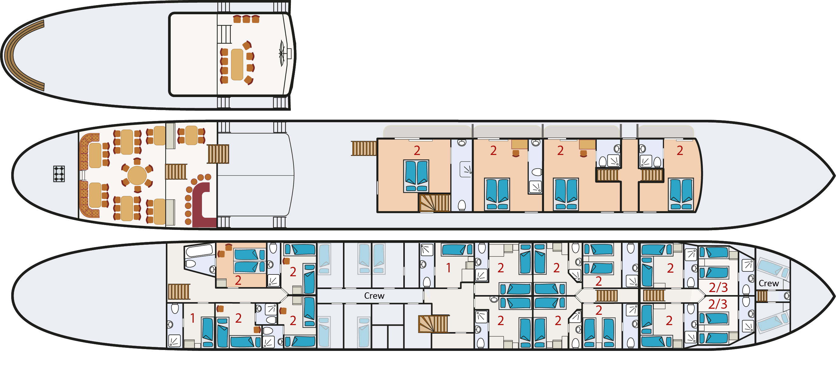 Leafde fan Fryslan - Deckplan Leafde fan Fryslan - Deckplan