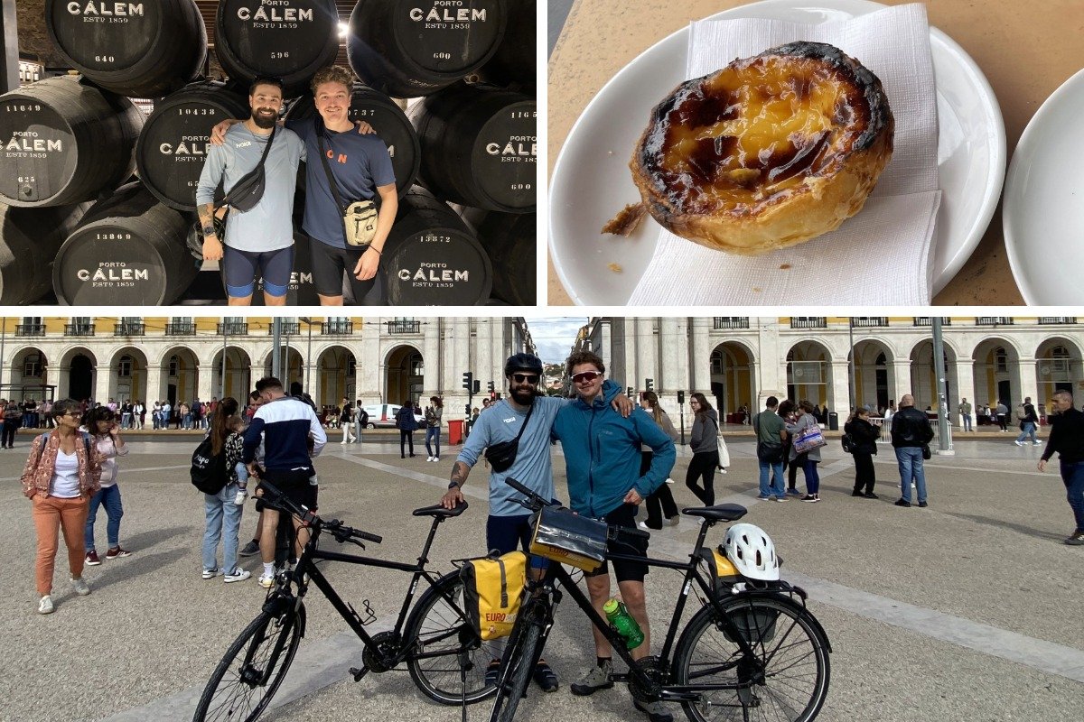 Food and cycling on our Porto to Lisbon Bike Tour