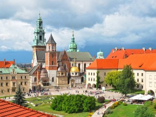 Krakow square, Poland