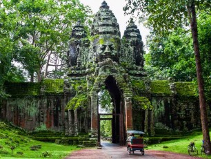 Angkor Thom gate, Siem Reap, Cambodia