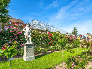 Statue and Garden at Mainau Island, Lake Constance