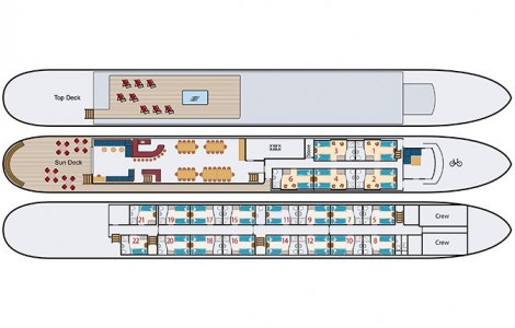 Deck plan
 Deck plan