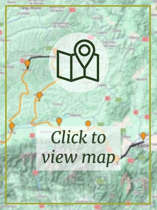 Castles of Transylvania Bike Tour - Map Preview