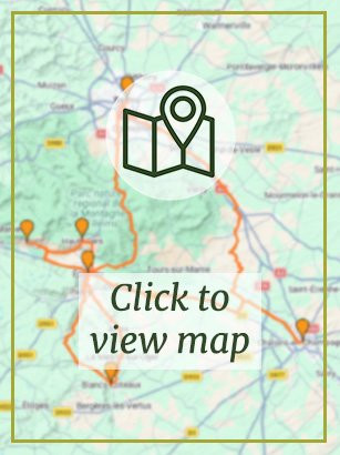 Champagne Vineyards Bike Tour - Map Preview