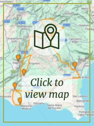 Sicily Baroque Bike Tour - Map Preview