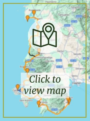 South West Sardinia Bike Tour - Map Preview