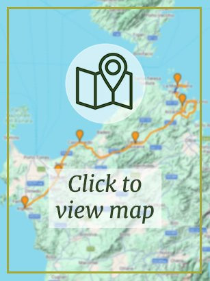 North Sardinia Bike Tour - Map Preview