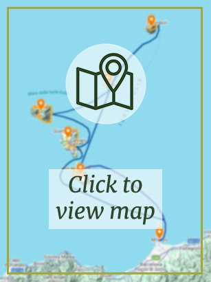 Sicily's Islands Boat, Bike & Hike Tour - Map Preview