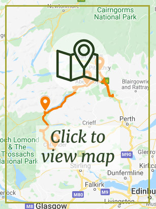 Scotland's Lakes and Castles - Short Break Map Preview
