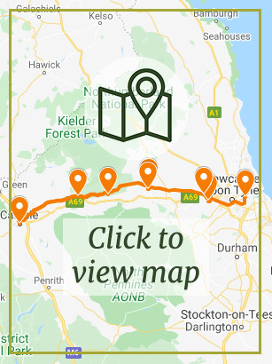 Walking - Hadrian's Wall Map Preview Walking - Hadrian's Wall Map Preview