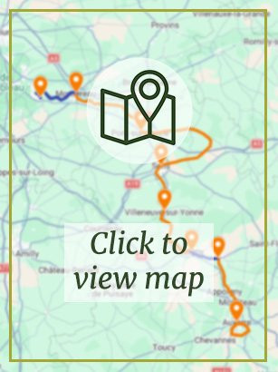 Burgundy Boat & Bike Tour - Map Preview