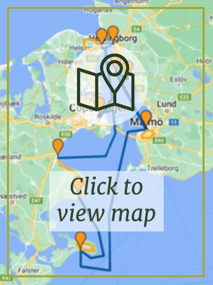 Denmark and Sweden Boat & Bike - Map preview Denmark and Sweden Boat & Bike - Map preview